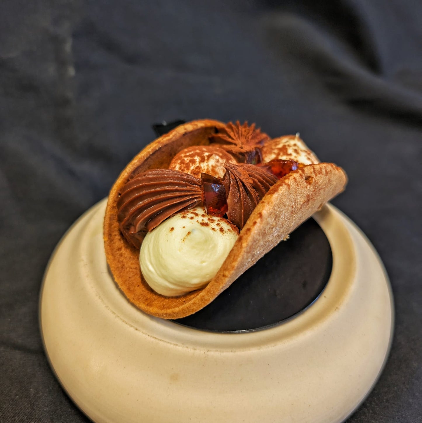 Tacos chocolat fleur de sel