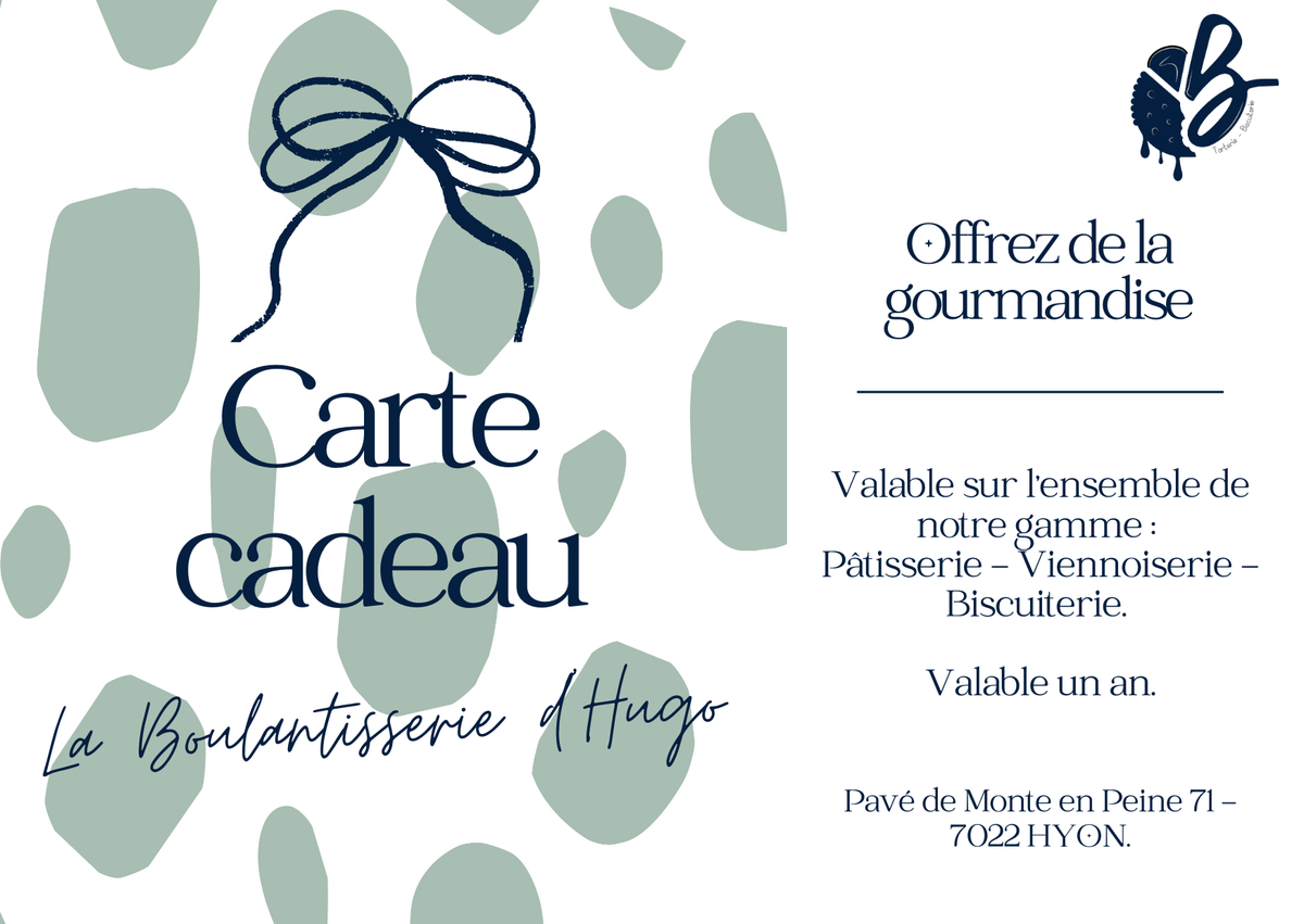 Carte Cadeau - La Boulantisserie d'Hugo