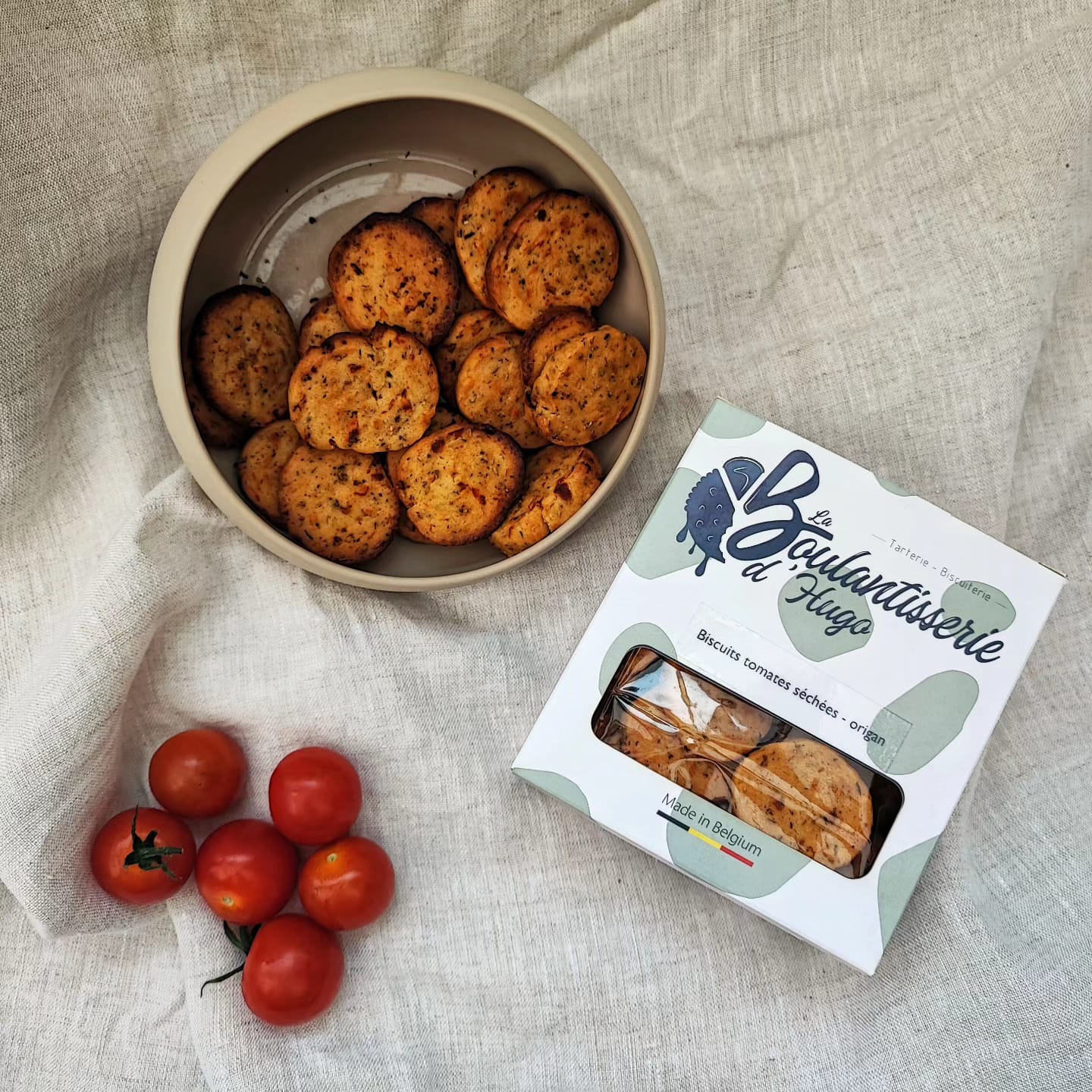 Biscuits Tomates séchées et Origan (100gr)